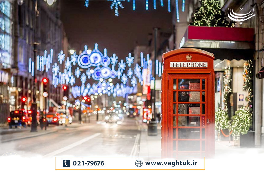  25 و 26 دسامبر تعطیل رسمی در انگلیس به مناسبت روز کریسمس و روز باکس